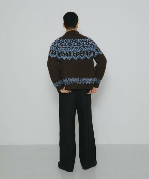 Sonny Label / サニーレーベル ニット・セーター | ジャガードジップアップニット | 詳細10