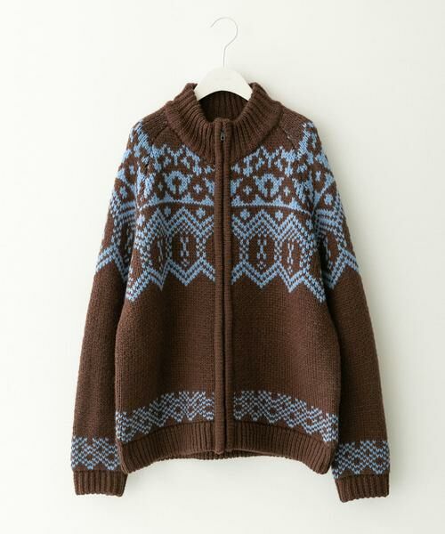 Sonny Label / サニーレーベル ニット・セーター | ジャガードジップアップニット | 詳細11