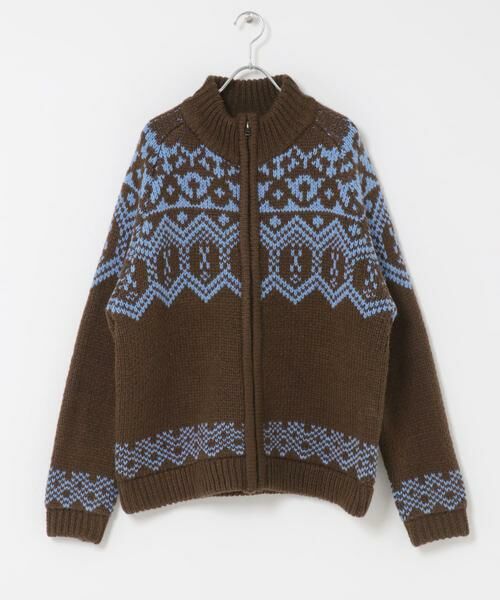Sonny Label / サニーレーベル ニット・セーター | ジャガードジップアップニット | 詳細12
