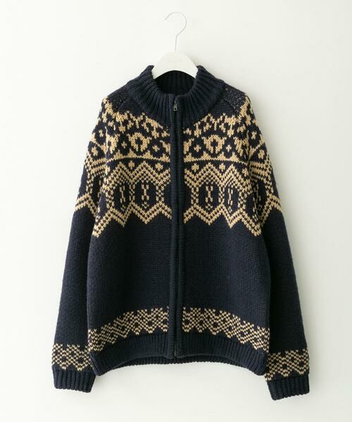Sonny Label / サニーレーベル ニット・セーター | ジャガードジップアップニット | 詳細24