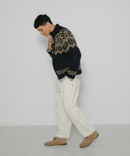 Sonny Label / サニーレーベル ニット・セーター | ジャガードジップアップニット | 詳細21