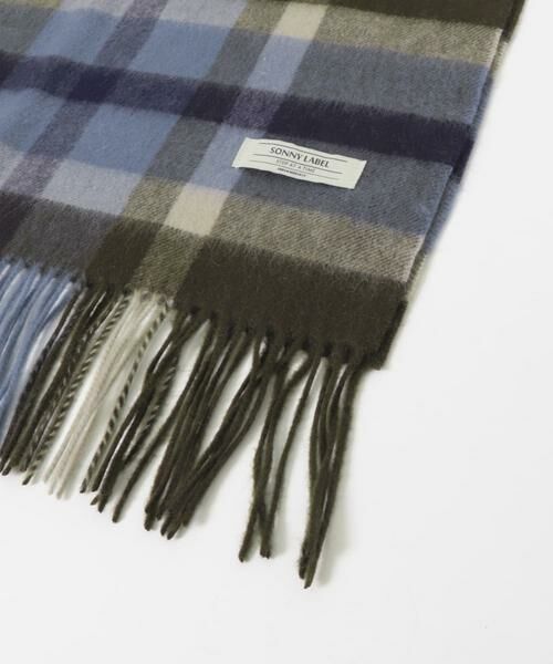 Sonny Label / サニーレーベル マフラー・ショール・スヌード・ストール | ウールカシミヤチェックワイドマフラー | 詳細2
