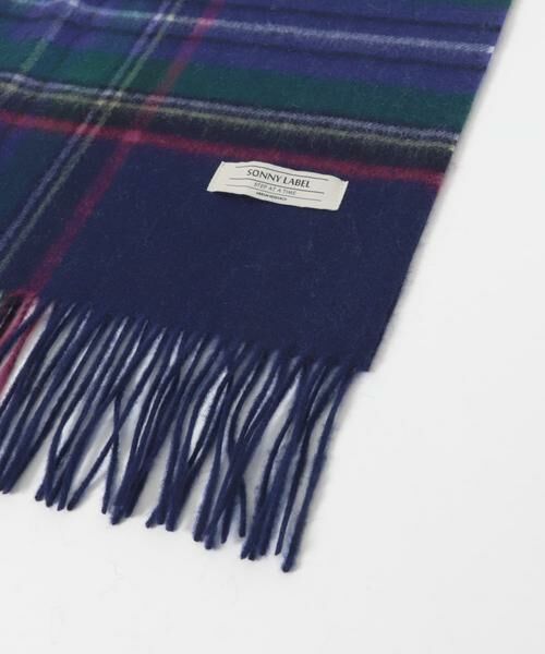 Sonny Label / サニーレーベル マフラー・ショール・スヌード・ストール | ウールカシミヤチェックワイドマフラー | 詳細4