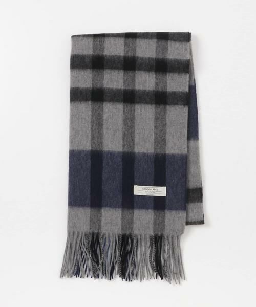 Sonny Label / サニーレーベル マフラー・ショール・スヌード・ストール | ウールカシミヤチェックワイドマフラー | 詳細5