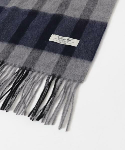 Sonny Label / サニーレーベル マフラー・ショール・スヌード・ストール | ウールカシミヤチェックワイドマフラー | 詳細6