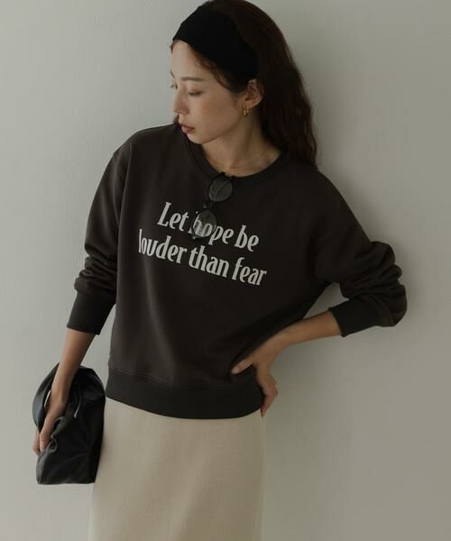 Sonny Label / サニーレーベル スウェット | メッセージロゴスウェットプルオーバー（チャコールグレー）