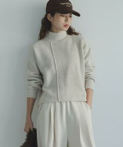 Sonny Label / サニーレーベル ニット・セーター | 畦切替えニットプルオーバー