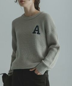 Sonny Label / サニーレーベル ニット・セーター | ハリスツイードモチーフ付きニット