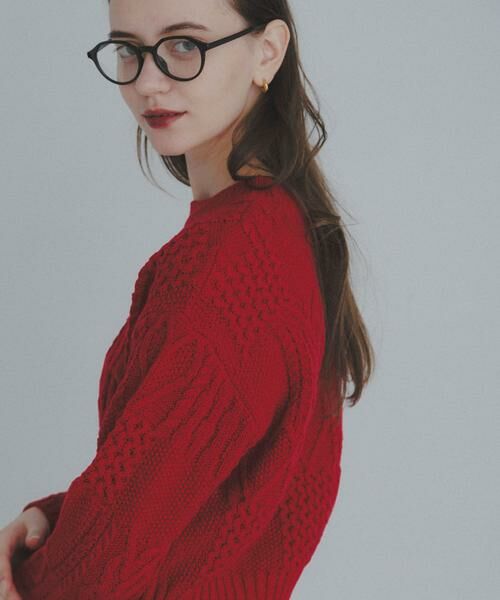 Sonny Label / サニーレーベル ニット・セーター | パッチワークハートケーブルニット | 詳細1