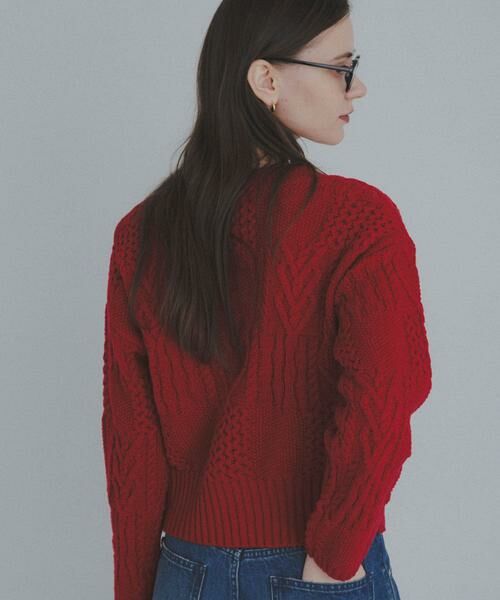 Sonny Label / サニーレーベル ニット・セーター | パッチワークハートケーブルニット | 詳細4