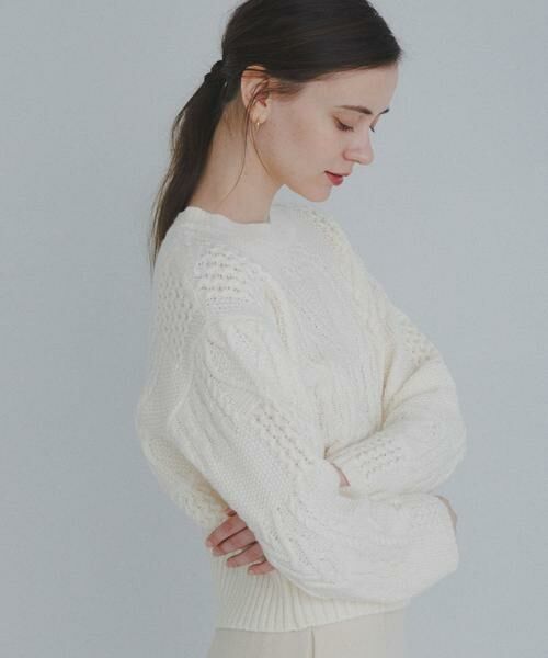 Sonny Label / サニーレーベル ニット・セーター | パッチワークハートケーブルニット | 詳細13