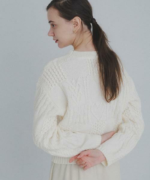 Sonny Label / サニーレーベル ニット・セーター | パッチワークハートケーブルニット | 詳細14