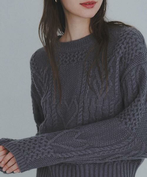 Sonny Label / サニーレーベル ニット・セーター | パッチワークハートケーブルニット | 詳細22