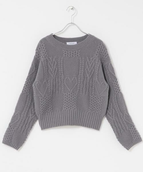 Sonny Label / サニーレーベル ニット・セーター | パッチワークハートケーブルニット | 詳細29