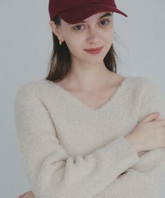 Sonny Label / サニーレーベル ニット・セーター | ラメフェザーVネックニットプルオーバー