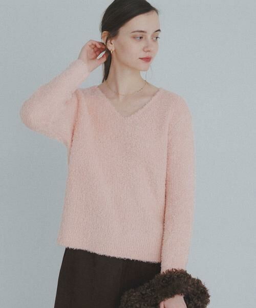 Sonny Label / サニーレーベル ニット・セーター | ラメフェザーVネックニットプルオーバー | 詳細2