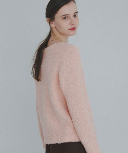 Sonny Label / サニーレーベル ニット・セーター | ラメフェザーVネックニットプルオーバー | 詳細4