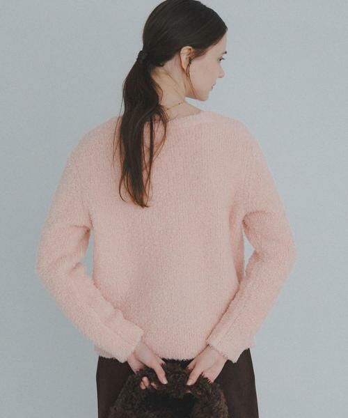 Sonny Label / サニーレーベル ニット・セーター | ラメフェザーVネックニットプルオーバー | 詳細5