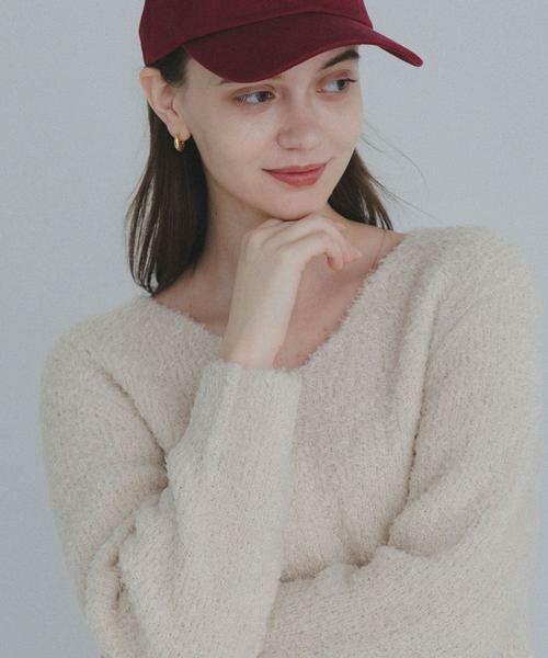 Sonny Label / サニーレーベル ニット・セーター | ラメフェザーVネックニットプルオーバー | 詳細13