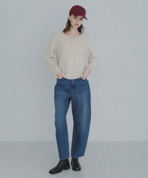 Sonny Label / サニーレーベル ニット・セーター | ラメフェザーVネックニットプルオーバー | 詳細18