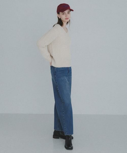 Sonny Label / サニーレーベル ニット・セーター | ラメフェザーVネックニットプルオーバー | 詳細19