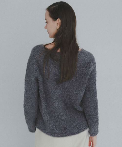 Sonny Label / サニーレーベル ニット・セーター | ラメフェザーVネックニットプルオーバー | 詳細26