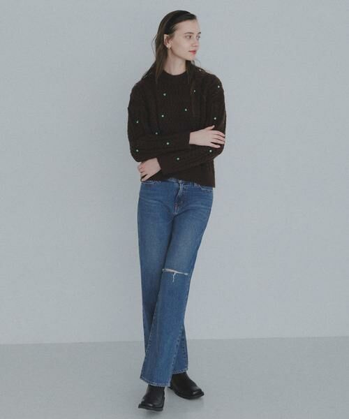 Sonny Label / サニーレーベル ニット・セーター | 刺繍ケーブルニット | 詳細6