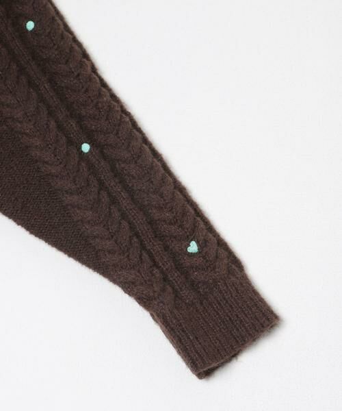 Sonny Label / サニーレーベル ニット・セーター | 刺繍ケーブルニット | 詳細9