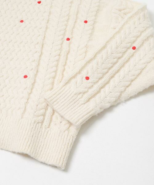 Sonny Label / サニーレーベル ニット・セーター | 刺繍ケーブルニット | 詳細22