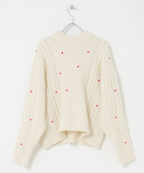 Sonny Label / サニーレーベル ニット・セーター | 刺繍ケーブルニット | 詳細23