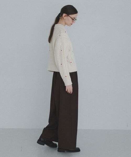 Sonny Label / サニーレーベル ニット・セーター | 刺繍ケーブルニット | 詳細19