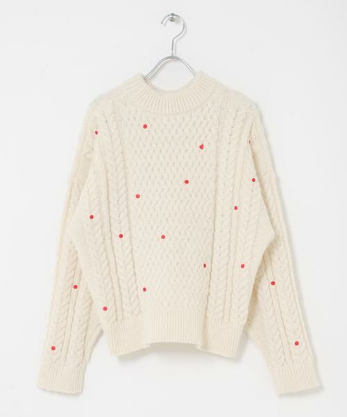 Sonny Label / サニーレーベル ニット・セーター | 刺繍ケーブルニット | 詳細20