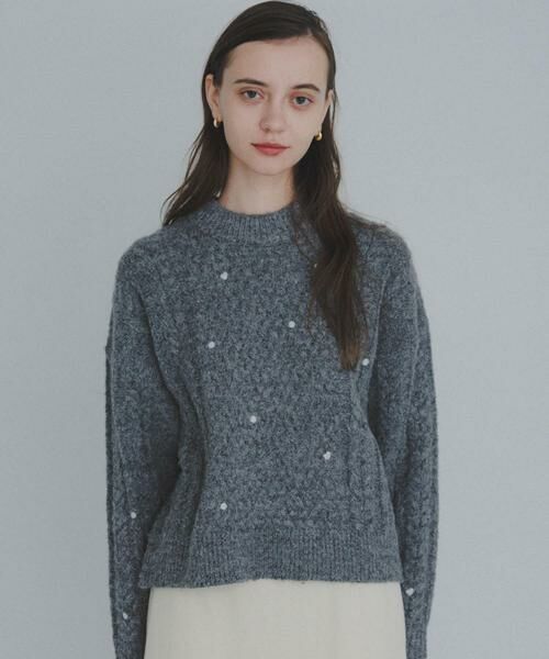 Sonny Label / サニーレーベル ニット・セーター | 刺繍ケーブルニット | 詳細27