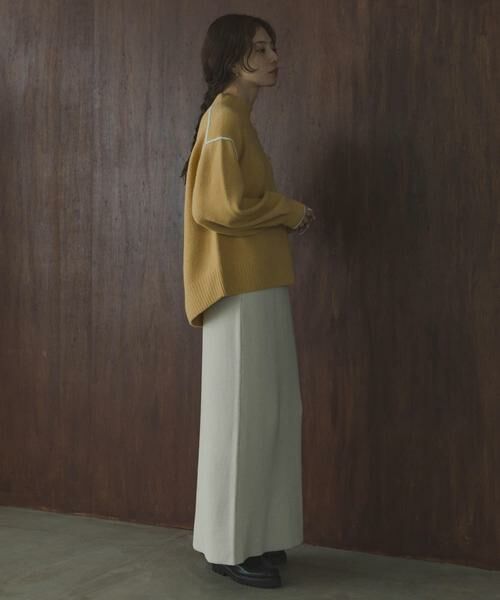 Sonny Label / サニーレーベル ニット・セーター | バックラウンドカラーシームニットプルオーバー | 詳細6