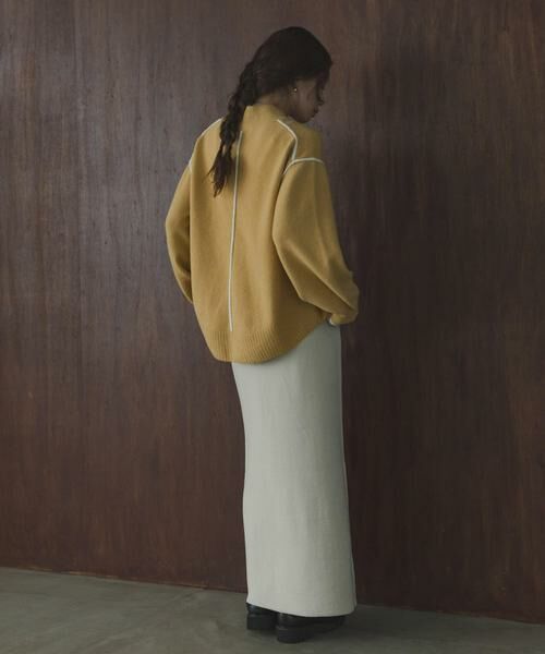 Sonny Label / サニーレーベル ニット・セーター | バックラウンドカラーシームニットプルオーバー | 詳細7