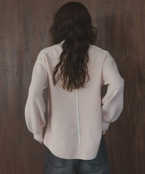 Sonny Label / サニーレーベル ニット・セーター | バックラウンドカラーシームニットプルオーバー | 詳細12