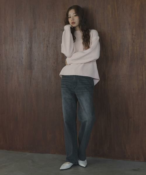 Sonny Label / サニーレーベル ニット・セーター | バックラウンドカラーシームニットプルオーバー | 詳細13