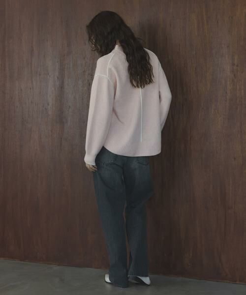 Sonny Label / サニーレーベル ニット・セーター | バックラウンドカラーシームニットプルオーバー | 詳細14