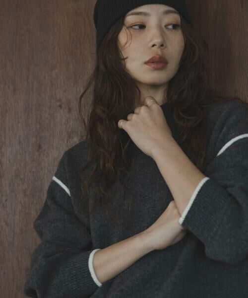 Sonny Label / サニーレーベル ニット・セーター | バックラウンドカラーシームニットプルオーバー | 詳細19