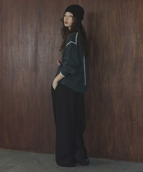 Sonny Label / サニーレーベル ニット・セーター | バックラウンドカラーシームニットプルオーバー | 詳細24