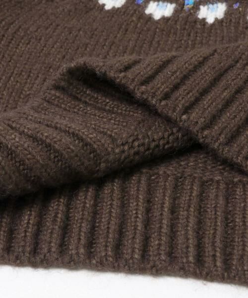 Sonny Label / サニーレーベル ニット・セーター | ハーフZIP求心ノルディック柄ニット | 詳細12