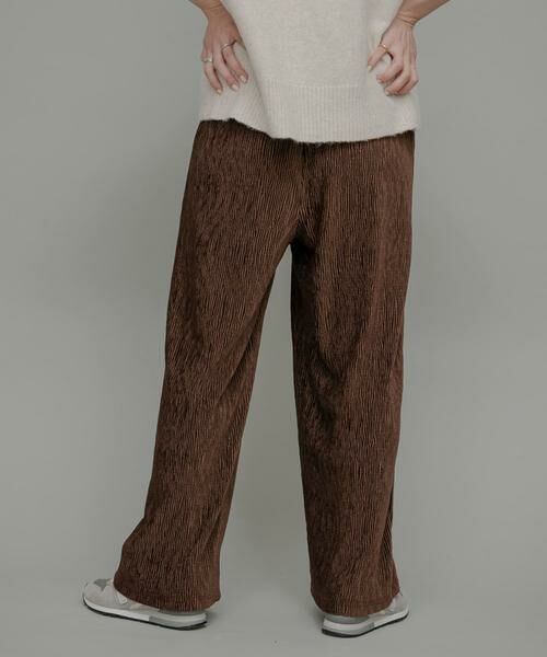 Sonny Label / サニーレーベル その他パンツ | ベロアプリーツイージーカットパンツ | 詳細4