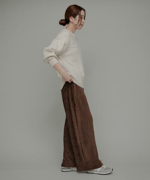 Sonny Label / サニーレーベル その他パンツ | ベロアプリーツイージーカットパンツ | 詳細6