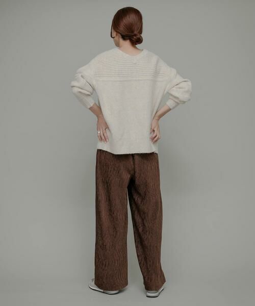 Sonny Label / サニーレーベル その他パンツ | ベロアプリーツイージーカットパンツ | 詳細7