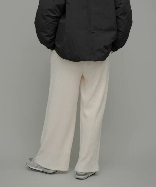 Sonny Label / サニーレーベル その他パンツ | ベロアプリーツイージーカットパンツ | 詳細12