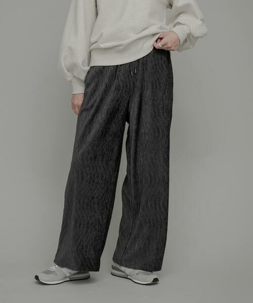 Sonny Label / サニーレーベル その他パンツ | ベロアプリーツイージーカットパンツ | 詳細20