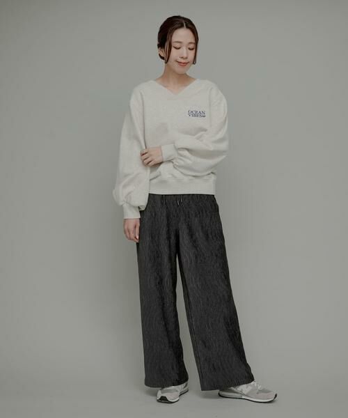 Sonny Label / サニーレーベル その他パンツ | ベロアプリーツイージーカットパンツ | 詳細25