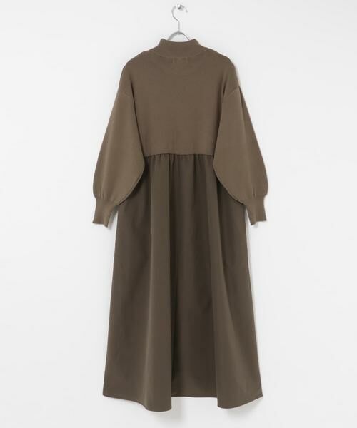 Sonny Label / サニーレーベル ワンピース | モックネックドッキングニットワンピース | 詳細9