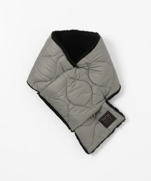 Sonny Label / サニーレーベル マフラー・ショール・スヌード・ストール | TAION　REVERSIBLE DOWN SCARF | 詳細1