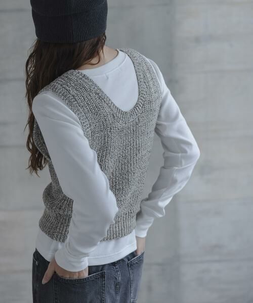 Sonny Label / サニーレーベル Tシャツ | スムースタッチテレコリブクルーネックプルオーバー | 詳細2